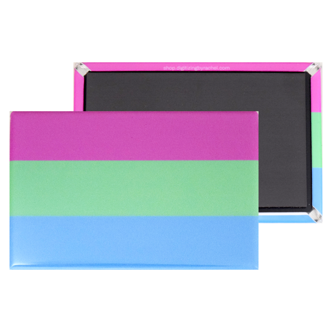 Pride Flag Magnet -- Rectangle
